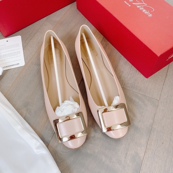 Roger vivier 10mm belle vivier leather ballerinas - Picture 12 of 13